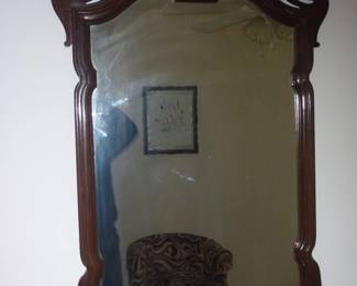 VINTAGE MAHOGANY MIRROR