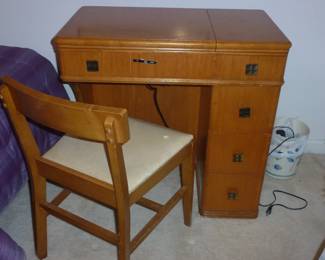 VINTAGE SEWING MACHINE CABINET
