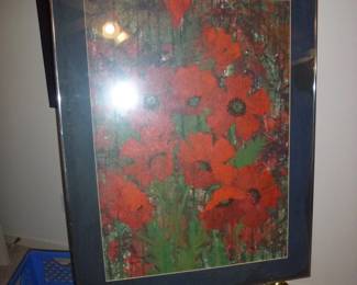 FRAMED PRINT ON EASEL