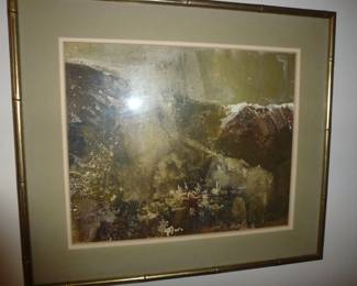 VINTAGE LITHOGRAPH SIGNED