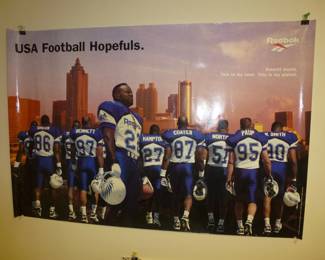 VINTAGE FOOTBALL POSTER