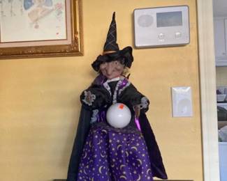 Vintage Gemmy Halloween Animated Fortune Teller
