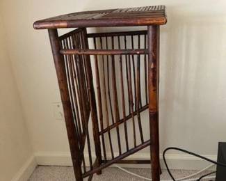 Mid Century Bamboo Plant Stand