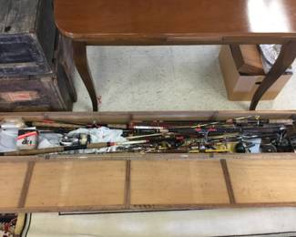 Vintage fishing poles