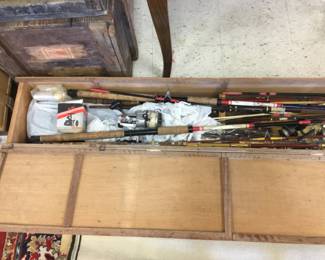 Vintage fishing poles