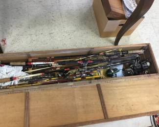 Vintage fishing poles