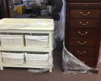Pottery barn changing table, Ethan Allen chest