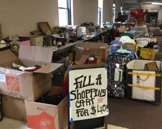 Fill a shopping cart for $40 area (Amazon folding bags are $5 each)