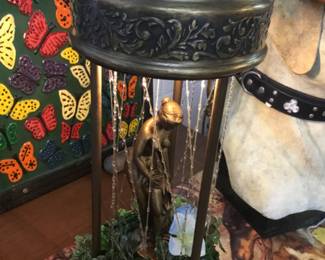 Vintage hanging oil drip light