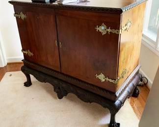 18th century Irish Chippendale Cabinet adapted for a TV ($350)