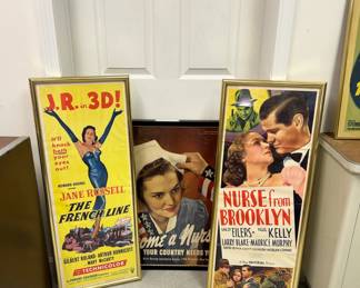 Vintage half sheet movie posters ($50 each)