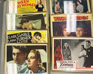 Vintage lobby cards ($10 each)