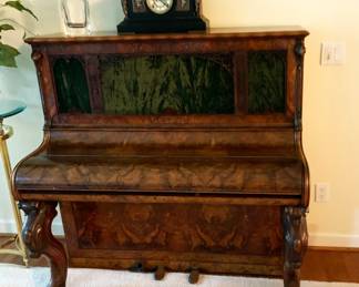 Burl Walnut Upright Piano ($100)