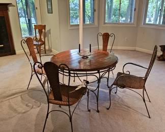 Wrought Iron Wood set ($100 for set)