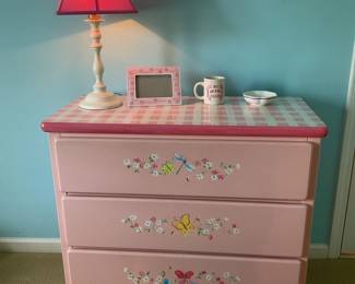 Pink Flower Dresser
