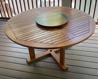 Round Table With Lazy Susan