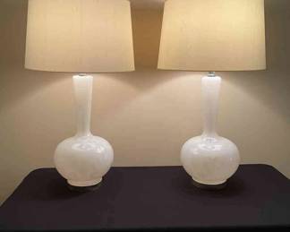 White Glass Lamps 