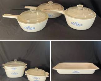 Corningware cornflower dishes