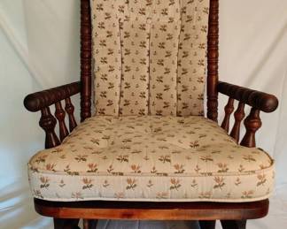 Nice Vintage Hard Rock Maple Rocking Chair