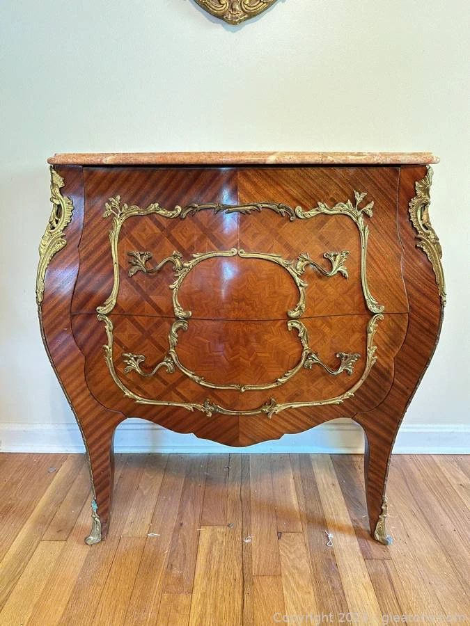 Antique Louis XV Marquetry Commode