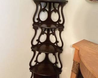 Corner Victorian Style Etagere Shelves