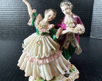 Dresden Frankenthal Lace Couple Dancing