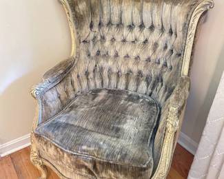 Louis XV Style Wingback Chair