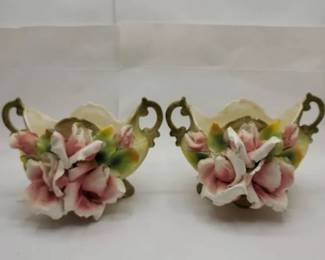 Pair of Lovely Capodimonte Style Vases