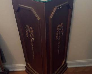 Triangular Wooden Display Stand