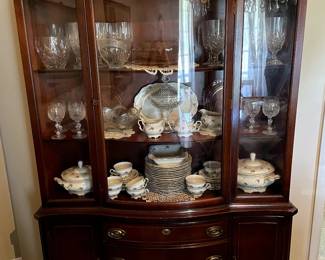 Duncan Phyfe Style Large China Cabinet