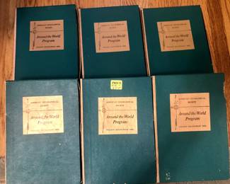 American Geographical Society Around the World Program Set, 6 sets