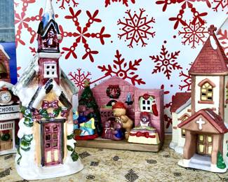 Lots of Christmas Village items (much more than this)