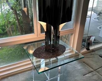 Robert Sonneman Space Age Modern Chrome Table Lamp