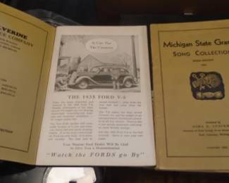 MICHIGAN STATE GRANGE SONG BOOKS
