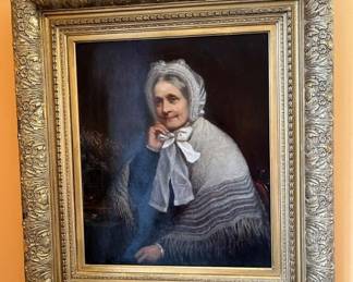 103 Antique Isabella Borthwick Adam Oil Portraitmin