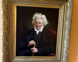 103 Antique Reverend Thomas Adam Oil Portraitmin
