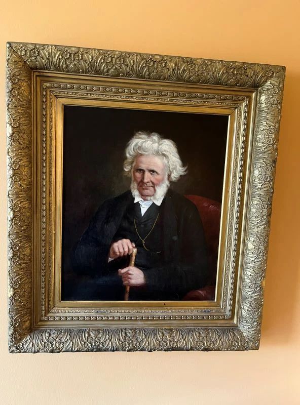 103 Antique Reverend Thomas Adam Oil Portraitmin