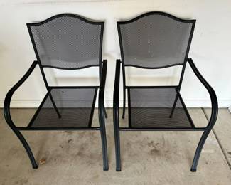 103 Metal Mesh Outdoor Stacking Chairsmin