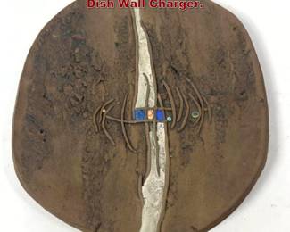 Lot 1831 KAPOS Abstract Modern Pottery Dish Wall Charger. 
