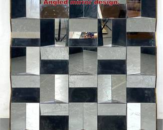 Lot 1902 Neal Small style Slopes Wall Mirror. Angled mirror design.