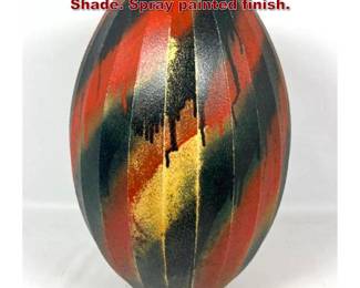 Lot 1960 Nelson style Stretched Bubble Shade. Spray painted finish. 