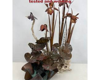 Lot 2037 Decorative Copper Water fountain tested and working 