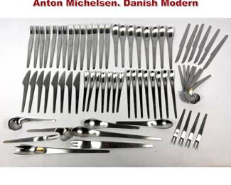 Lot 2054 Arne Jacobsen AJ Cutlery for Anton Michelsen. Danish Modern 