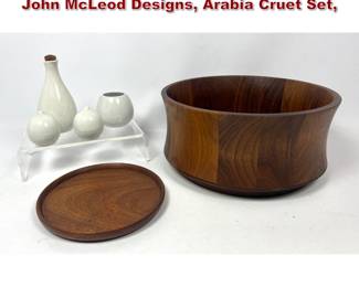 Lot 2055 Mid Century Modern Tablewares. John McLeod Designs, Arabia Cruet Set, 