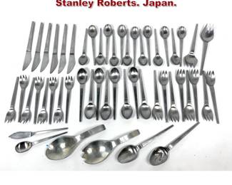 Lot 2058 Mid Century Modern Flatware Set. Stanley Roberts. Japan.