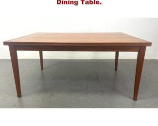 Lot 2124 Danish Modern Teak Refractory Dining Table. 