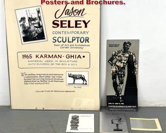 Lot 2149 JASON SELEY custom Exhibition Posters and Brochures.