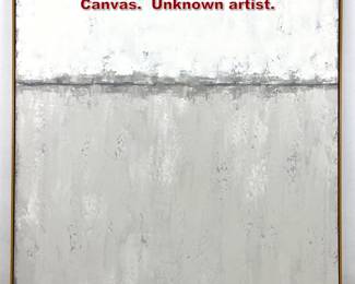 Lot 2223 Large Abstract Modern Painting on Canvas. Unknown artist. 