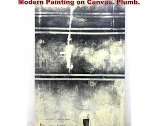 Lot 2225 Large ERIK GONZALES Abstract Modern Painting on Canvas. Plumb. 