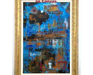Lot 2235 Dennis Sakelson Abstract Painting on Canvas. 